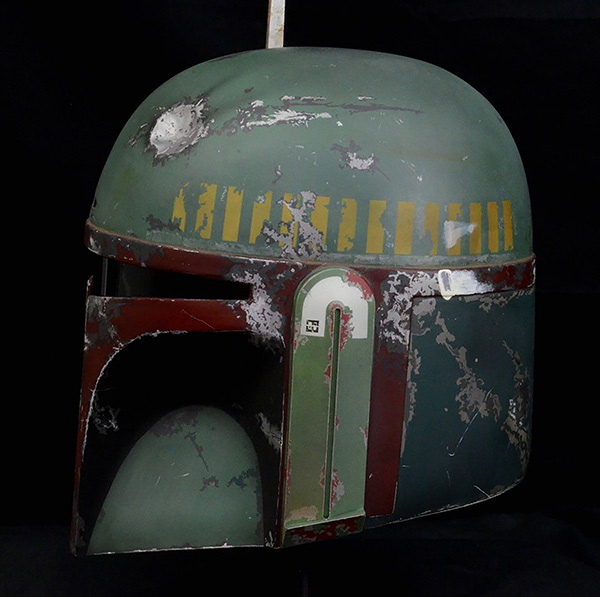 Archive-x Boba Fett Helmet with damage Star Wars Paint Colours Pacakgaing