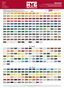 Bs381c Colour Chart