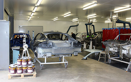 HMG Decorative Emulsion and Decorative Paints used at Prodrive in Banbury