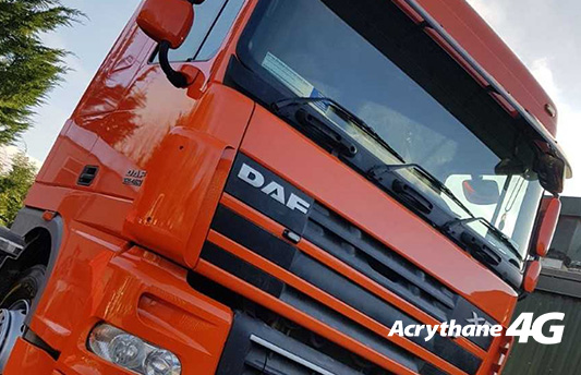 Acrythane 4G Topocoat Orange Trailer Cab