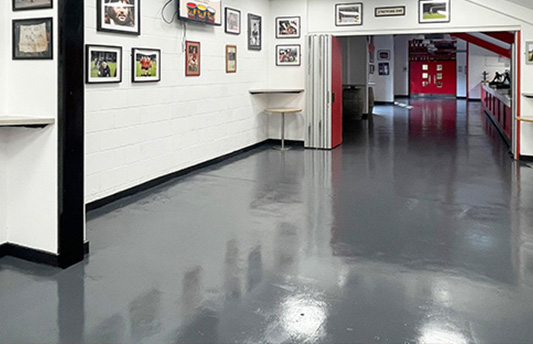 Polyurethane Floor Paint Grey FC United